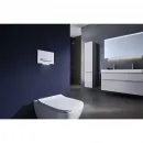 Унитаз подвесной Geberit Smyle Square 500.683.01.1 безободковый, с сиденьем микролифт, белый