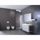 Унитаз подвесной Geberit Smyle Square 500.683.01.1 безободковый, с сиденьем микролифт, белый