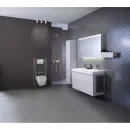 Унитаз подвесной Geberit Smyle Square 500.683.01.1 безободковый, с сиденьем микролифт, белый