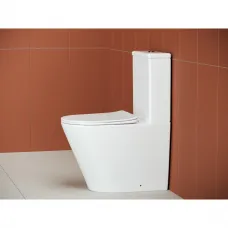 Унитаз-компакт Ceramica Nova Highlight CN1802 безободковый, с сиденьем микролифт, белый