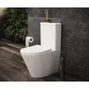 Унитаз-компакт Ceramica Nova Highlight CN1802 безободковый, с сиденьем микролифт, белый