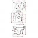 Унитаз подвесной Artceram Smarty SMV001 01 00bi безободковый, белый