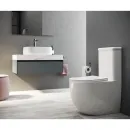 Унитаз-компакт Ceramica Nova Mia CN1801 безободковый, с сиденьем микролифт, белый