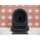 Унитаз подвесной Ceramica Nova Play CN3001MB безободковый, с сиденьем микролифт, черный матовый