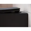 Унитаз подвесной Ceramica Nova Play CN3001MB безободковый, с сиденьем микролифт, черный матовый