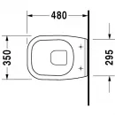 Унитаз подвесной Duravit D-Code 22110900002 альпийский белый