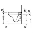 Унитаз подвесной Duravit D-Code 22110900002 альпийский белый