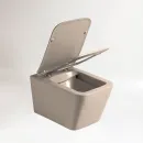 Унитаз подвесной Vincea Q-Line VT1-12MC безободковый, с сиденьем микролифт, капучино матовый