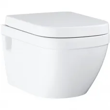 Унитаз подвесной Grohe Euro Ceramic 39703000 безободковый, с сиденьем микролифт, альпийский белый