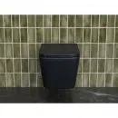 Унитаз подвесной Ceramica Nova Metric CN3007MB безободковый, с сиденьем микролифт, черный матовый