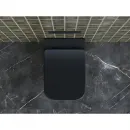 Унитаз подвесной Ceramica Nova Metric CN3007MB безободковый, с сиденьем микролифт, черный матовый