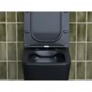 Унитаз подвесной Ceramica Nova Metric CN3007MB безободковый, с сиденьем микролифт, черный матовый