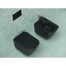 Унитаз подвесной Ceramica Nova Metric CN3007MB безободковый, с сиденьем микролифт, черный матовый