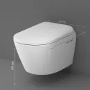 Электронный унитаз-биде подвесной Am.Pm Sensation CCC301700SC безободковый, с сиденьем микролифт, белый