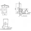 Унитаз-компакт Vitra Zentrum 9012B003-7201 с сиденьем, белый