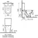 Унитаз-компакт Vitra Zentrum 9012B003-7202 с сиденьем микролифт, белый