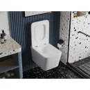 Унитаз подвесной Abber Rechteck AC1201T безободковый, торнадо, с сиденьем микролифт, белый