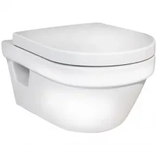 Унитаз подвесной Gustavsberg Hygienic Flush 5G84HR01 безободковый, с сиденьем микролифт, белый