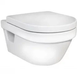 Унитаз подвесной Gustavsberg Hygienic Flush 5G84HR01 безободковый, с сиденьем микролифт, белый
