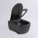 Унитаз подвесной Vincea Evo VT1-34SMB безободковый, с сиденьем микролифт, черный матовый