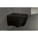 Электронный унитаз-биде подвесной Villeroy & Boch ViClean V0E100S0 безободковый, с сиденьем микролифт, черный глянец