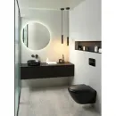 Унитаз подвесной Villeroy & Boch Antao 4674T0R7 безободковый, торнадо, черный матовый