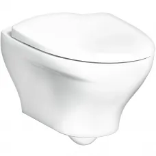 Унитаз подвесной Gustavsberg Estetic C+ GB1183300R1030 безободковый, с сиденьем микролифт, белый