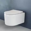 Унитаз подвесной Ceramica Nova Moments CN3003 безободковый, с сиденьем микролифт, белый
