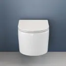 Унитаз подвесной Ceramica Nova Moments CN3003 безободковый, с сиденьем микролифт, белый