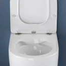 Унитаз подвесной Ceramica Nova Moments CN3003 безободковый, с сиденьем микролифт, белый