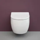 Унитаз подвесной Ceramica Nova Play CN3001 безободковый, с сиденьем микролифт, белый