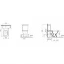 Унитаз-компакт Vitra Serenada 9722B003-7205 с функцией биде, с сиденьем микролифт, белый