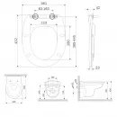 Унитаз подвесной Am.Pm Sense C741700SC безободковый, с сиденьем микролифт, белый