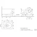 Электронный унитаз-биде подвесной Toto SP CW522EY + TCF896CG#NW1 безободковый, с сиденьем микролифт, белый