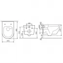 Унитаз подвесной Am.Pm Like AquaSpin C801900SC безободковый, торнадо, с сиденьем микролифт, белый