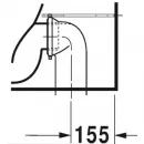 Чаша напольного унитаза Duravit ME by Starck 2172090000