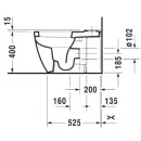 Чаша напольного унитаза Duravit ME by Starck 2172090000