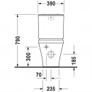 Чаша напольного унитаза Duravit DuraStyle 2155090000