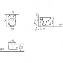 Унитаз подвесной VitrA Plural 7830B483-0075 безободковый, черный матовый
