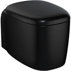 Унитаз подвесной VitrA Plural 7830B483-0075 безободковый, черный матовый