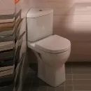 Унитаз-компакт Jacob Delafon Odeon Up 18557К-00 + E4741-00 + E70009-00 угловой, с сиденьем, белый