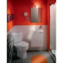 Унитаз-компакт Jacob Delafon Odeon Up 18557К-00 + E4741-00 + E70011-00 угловой, с сиденьем микролифт, белый