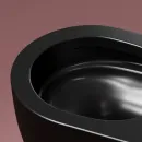Унитаз подвесной Ceramica Nova Modena CN6063MB безободковый, с сиденьем микролифт, черный матовый