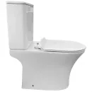 Унитаз-компакт Timo Reko TK-201 безободковый, с сиденьем микролифт, белый