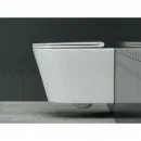 Унитаз подвесной Ceramica Nova Forma CN3011 безободковый, с сиденьем микролифт, белый
