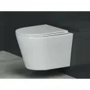 Унитаз подвесной Ceramica Nova Forma CN3011 безободковый, с сиденьем микролифт, белый
