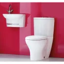 Унитаз-компакт Jacob Delafon Presquile 19077-00 + E1425-00 с сиденьем микролифт, белый