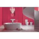 Унитаз-компакт Jacob Delafon Presquile 19077-00 + E1425-00 с сиденьем микролифт, белый