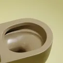 Унитаз подвесной Ceramica Nova Modena CN6063MC безободковый, с сиденьем микролифт, капучино матовый