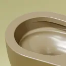 Унитаз подвесной Ceramica Nova Modena CN6063MC безободковый, с сиденьем микролифт, капучино матовый